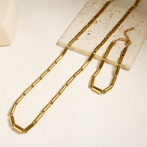 Stainless Steel Jewelry Set Fashion Minimalist Design