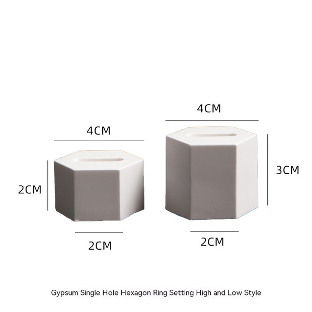 Minimalist Jewelry Rack Gypsum Display Stand
